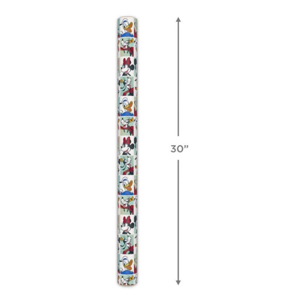 Hallmark Wrapping Paper Christmas Birthday Mickey Mouse & Friends  22.5 sq ft - Picture 5 of 6